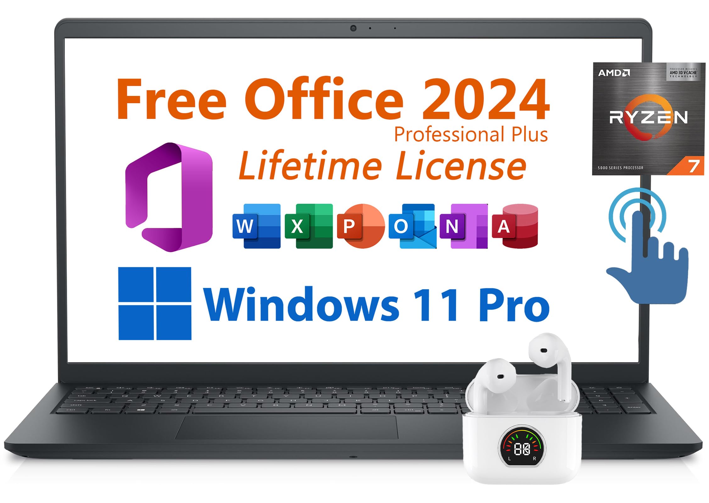 Dell 2024 Inspiron 15 Business Laptop, Free Microsoft Office 2021 Dell 2024 Inspiron 15 Business Laptop, Free Microsoft Office 2021