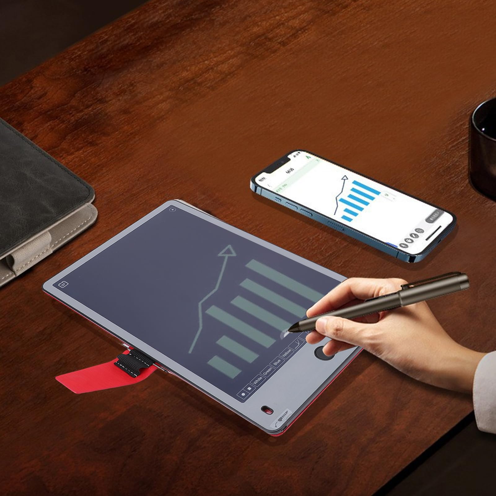 Dpofirs Carnet Numérique avec Stylo Intelligent, Synchronisation en Temps Réel, Bloc-Notes Électronique
