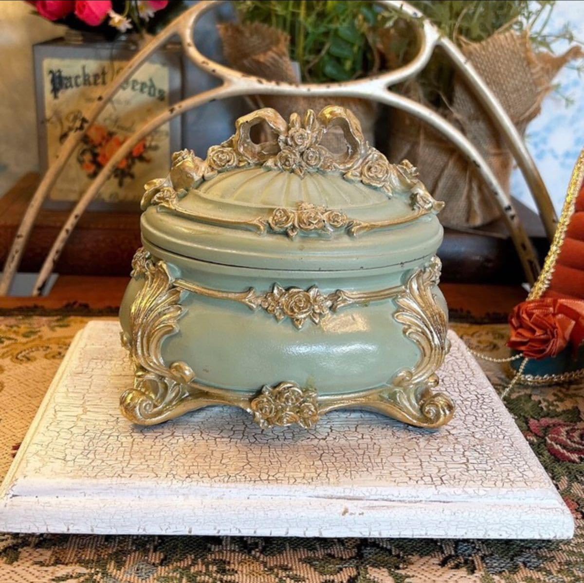 豪華なイタリア製のロココ置物 1-27.jpg