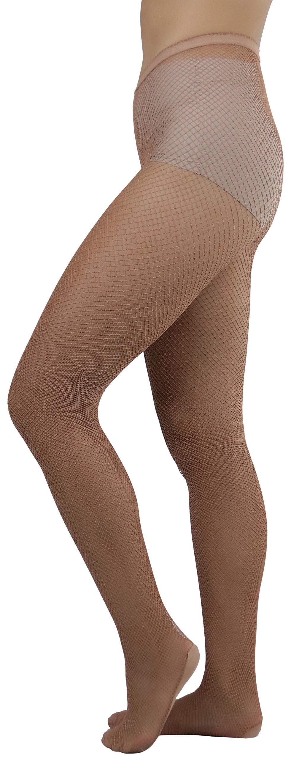 ToBeInStyle Women’s Sexy Vibrant Fine Classic Fishnet Full Footed Pantyhose