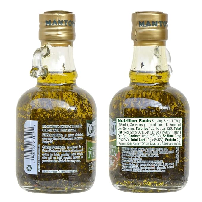Mantova Aceite de Oliva Extra Virgen sabor Pizza 8.5 oz miniatura 3