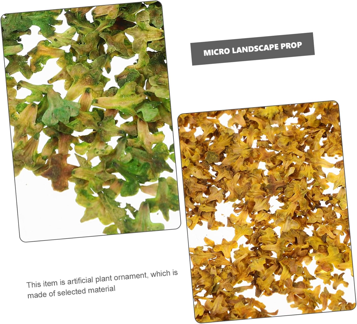 Toyvian 20packs Realistic Simulation Leaves for Miniature Scenery for Model Landscape Decoration and Landscapes