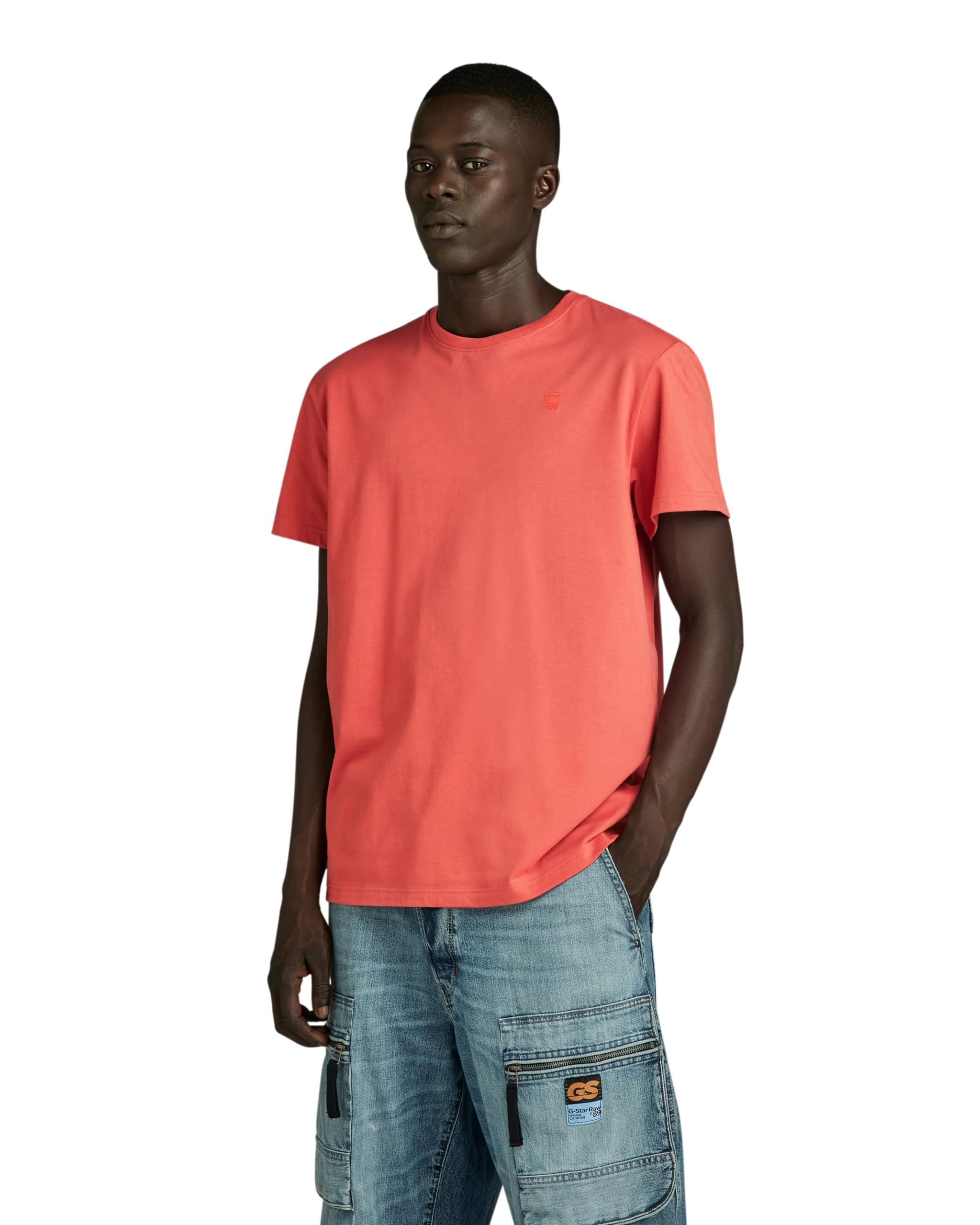 G-Star Men's Base-S T-Shirt, Pink (finch D16411-336-5789), S