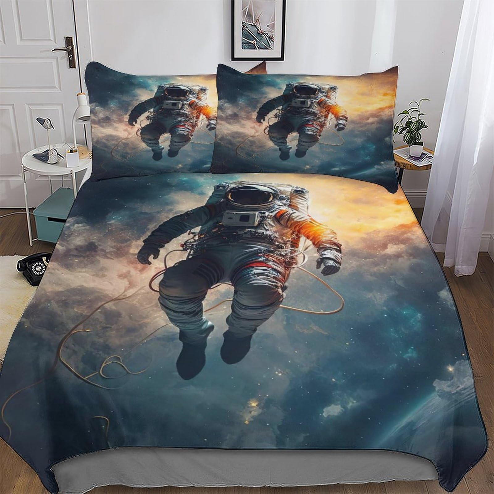 Housse de couette astronaute hypoallergénique pour un sommeil sain sans irritations