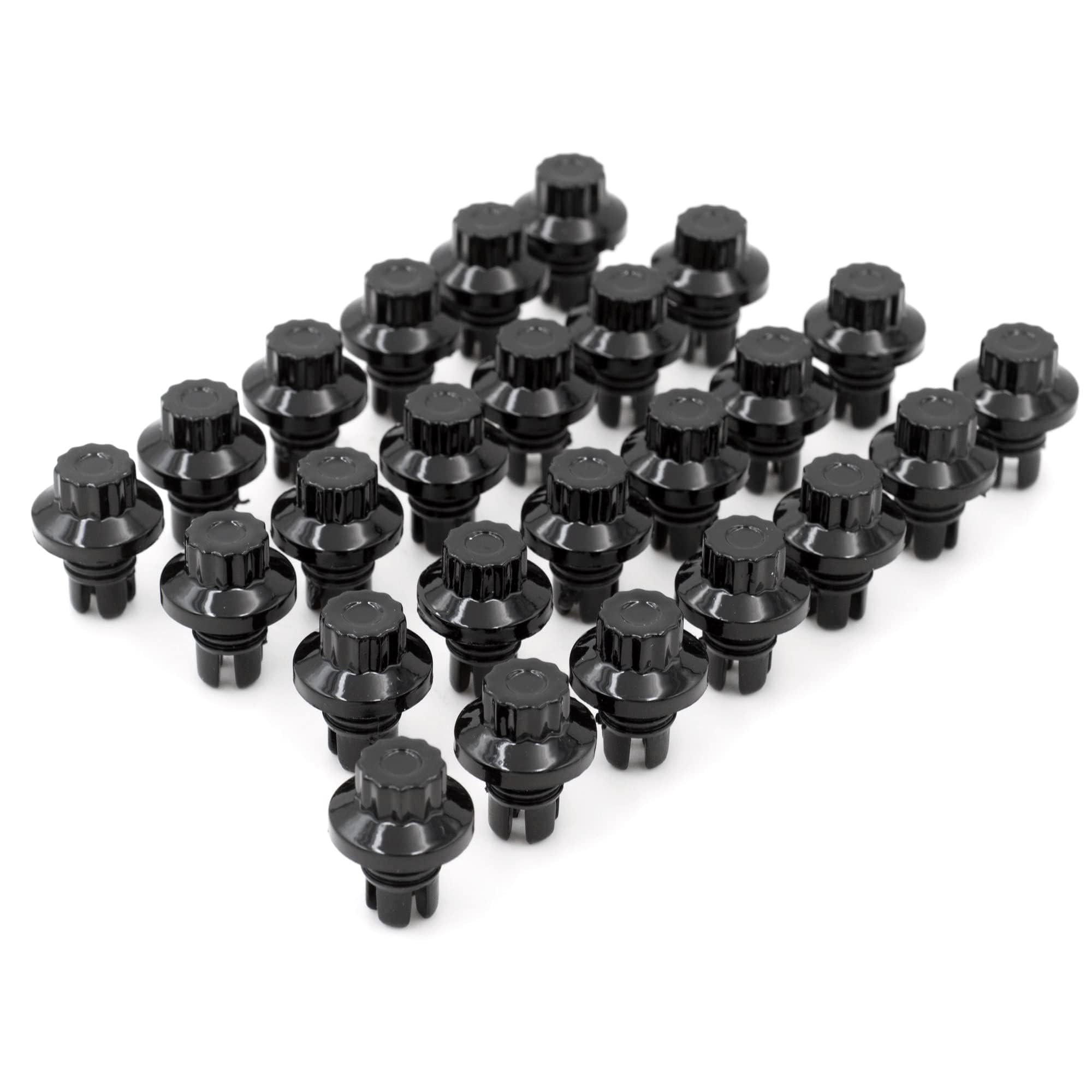8 mm Wheel Rim Rivets, 50 Pcs (Black), 8mm/0.31in Hole Replacement Wheel Lip Rivets Nuts