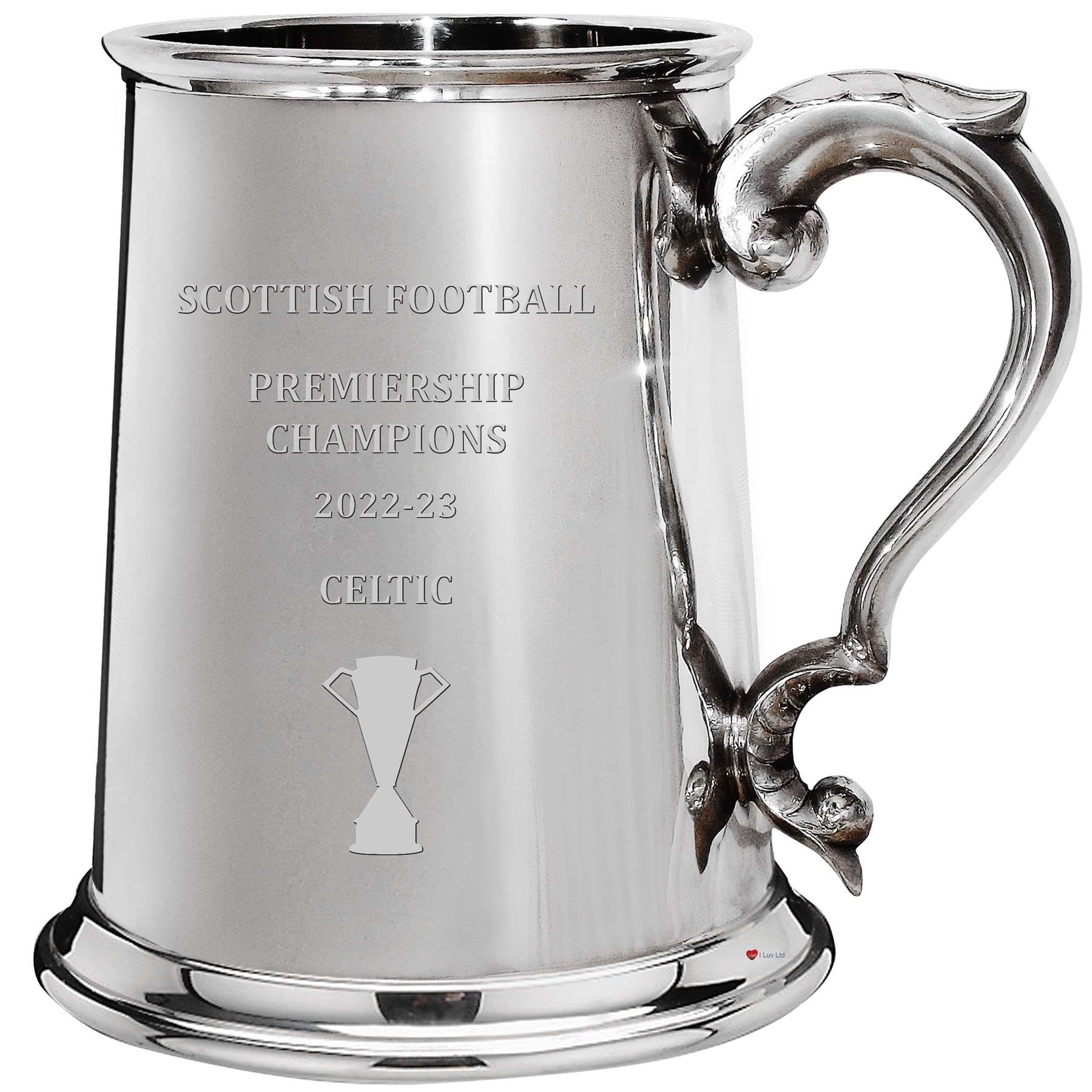 Chope à bière Glasgow Celtic pinte en étain pour vos soirées football