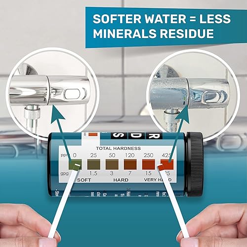 Miniatura 21 de JNW Direct - Tiras de prueba para piscina y spa, paquete de 100 tiras, prueba de pH, cloro, bromo, dureza y más, precisa prueba de agua de piscina 7