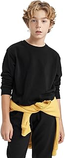 Erkek Çocuk Bisiklet Yaka Sweatshirt