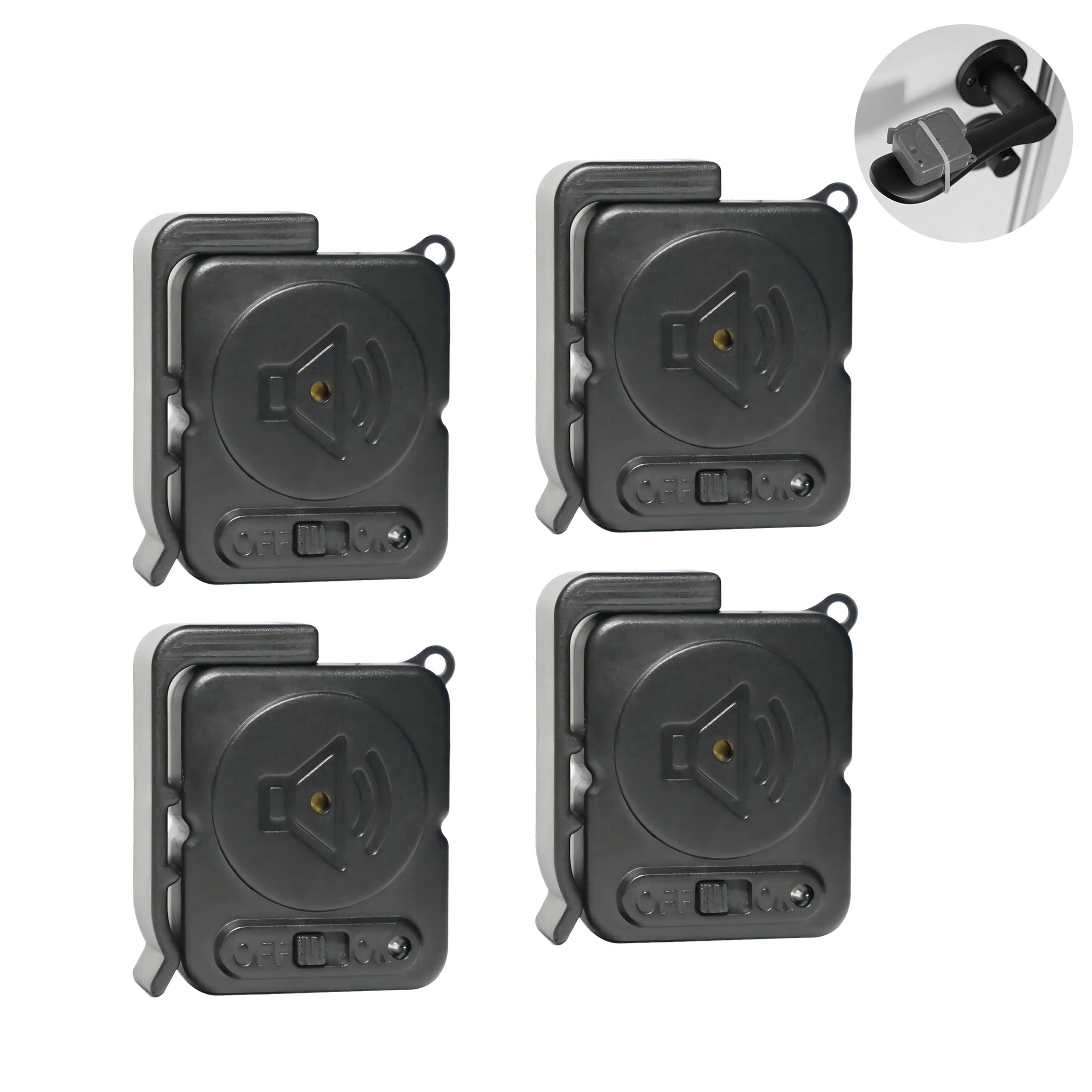 Mengshen Door Knob Alarm 4 Pack