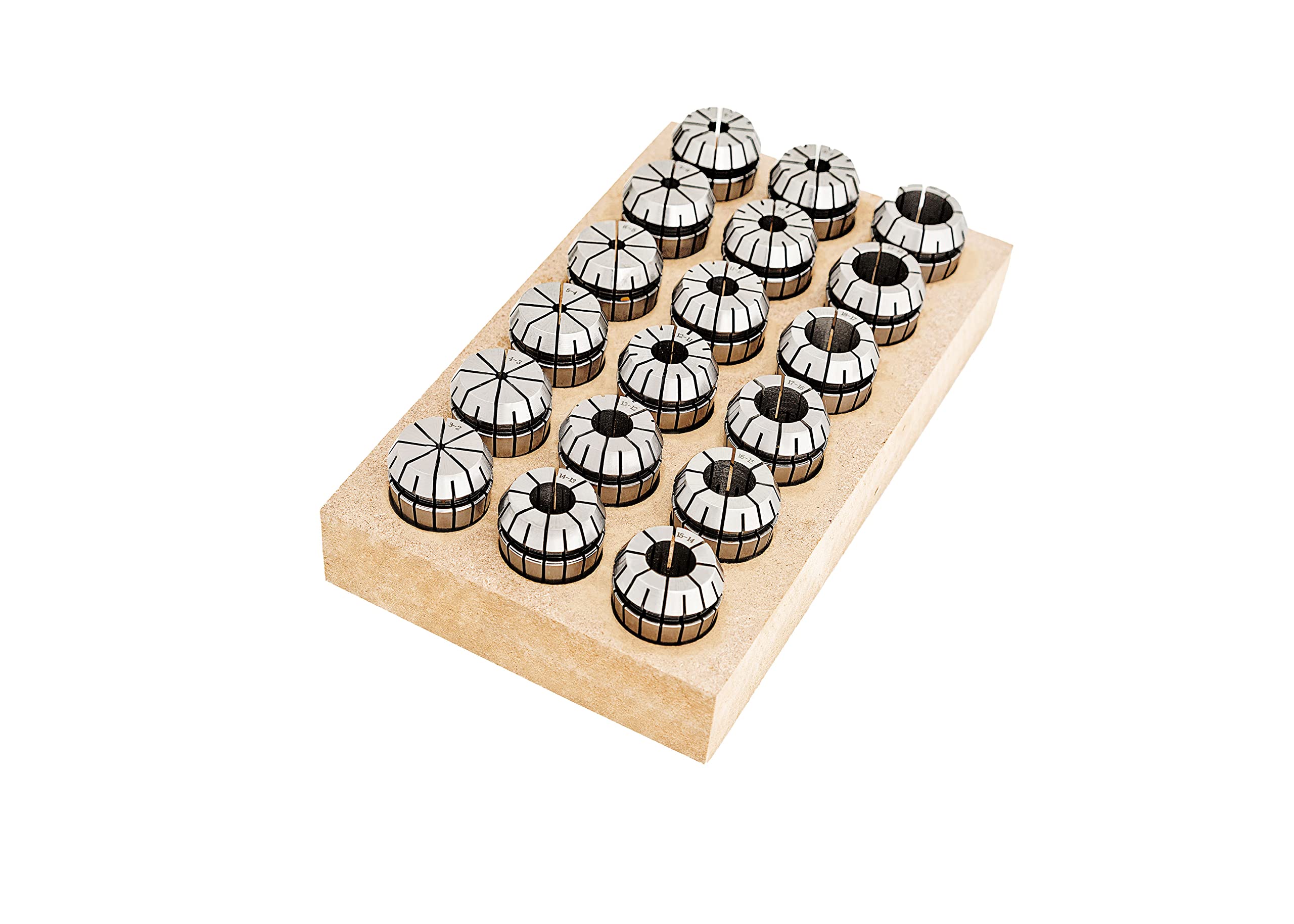 Juego de pinzas de sujeción ER32, incluye portabrocas SK40 DIN69871 A = 70 mm y llave sí