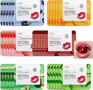 30 máscaras labiales, hoja de máscara hidrata...