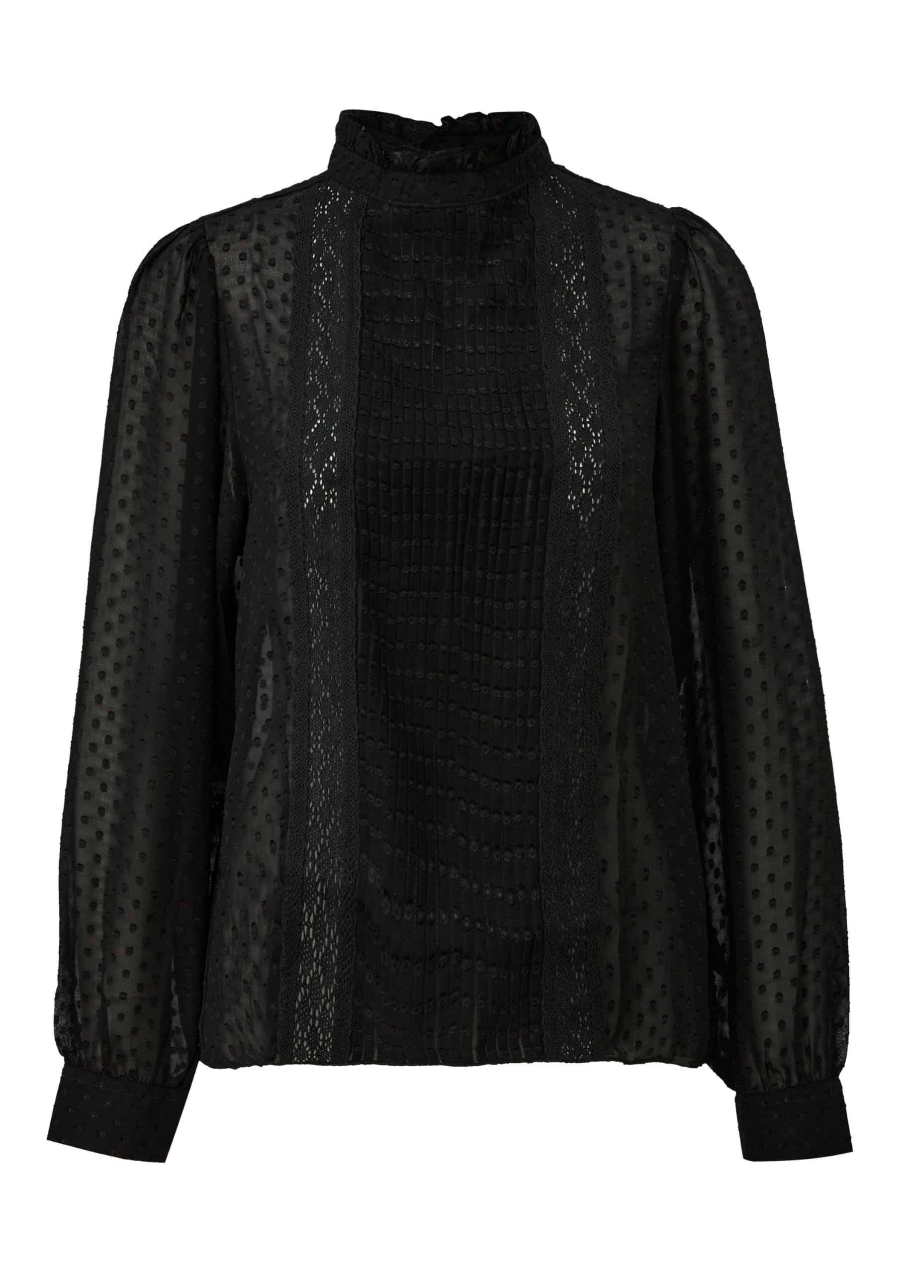 QS Transparente Chiffonbluse