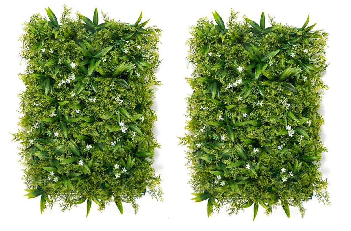 Artificial Wall Grass Tiles - Butterfly Design -5