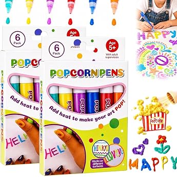 Magic Popcorns Pens Pack of 12 Magic Popcorns 3D Pen