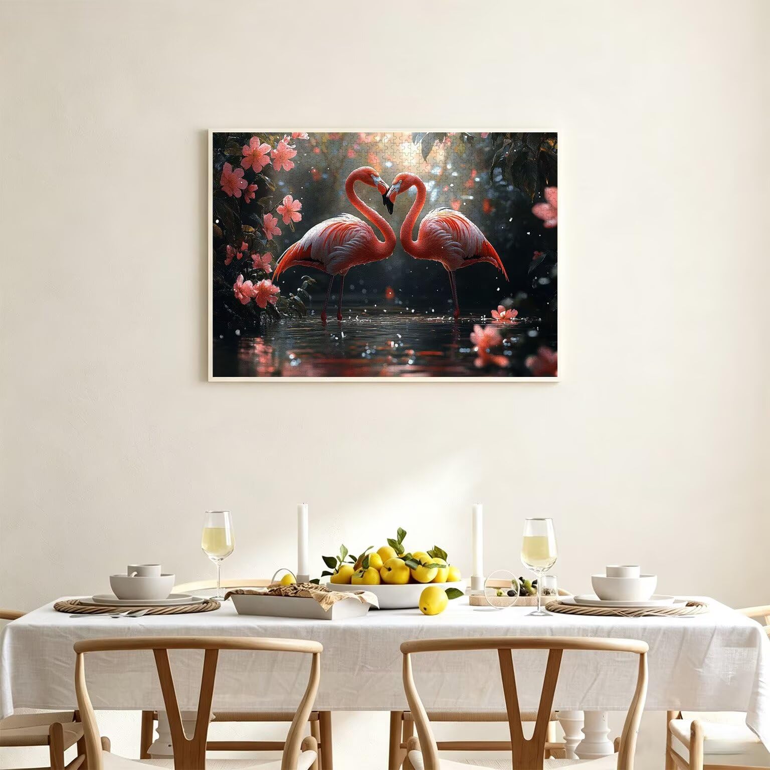 Puzzle dla dorosłych 2000, kwiat wiśni flaminga, 99 x 70 cm, n-312