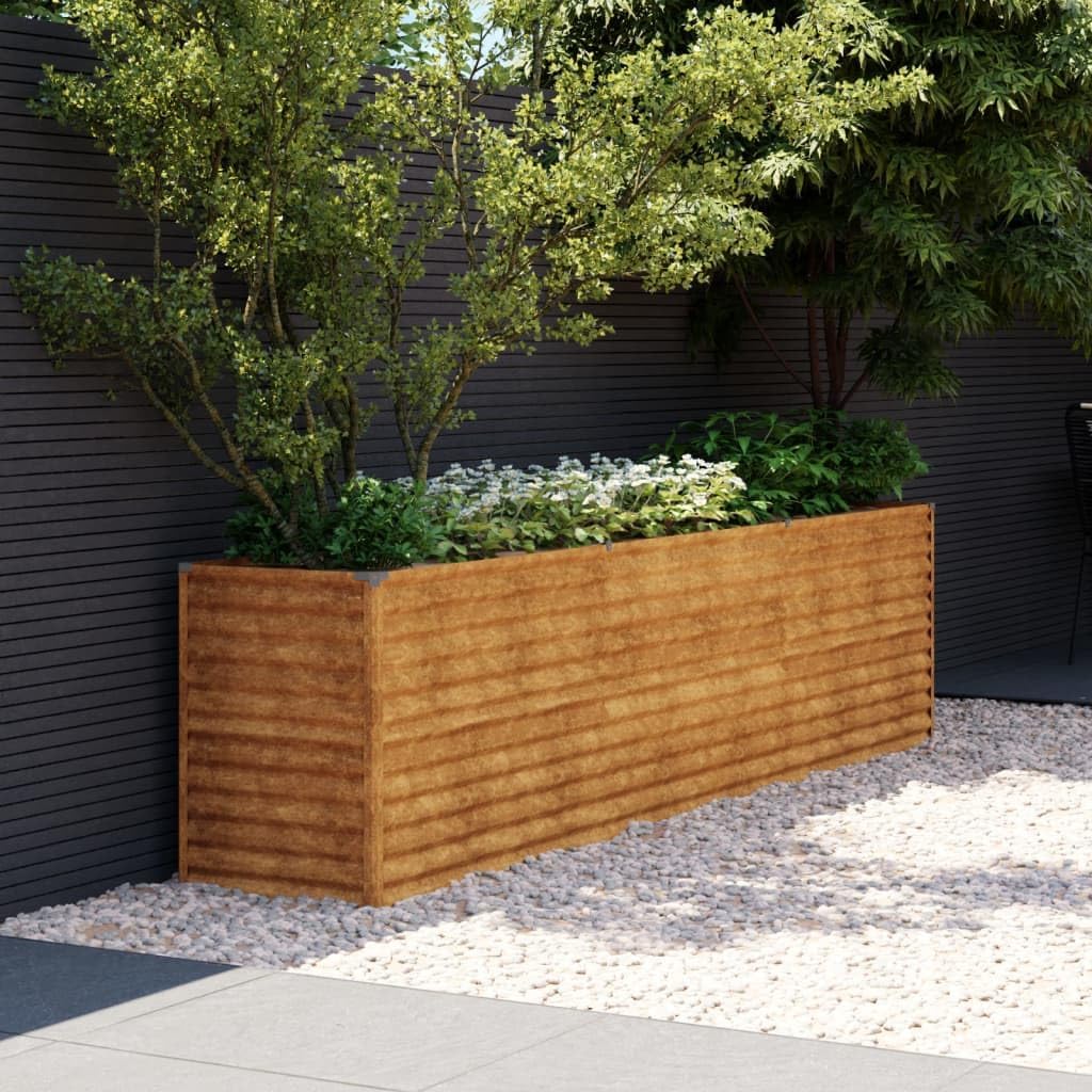 vidaXL Raised Garden Bed filled with plants in a garden setting