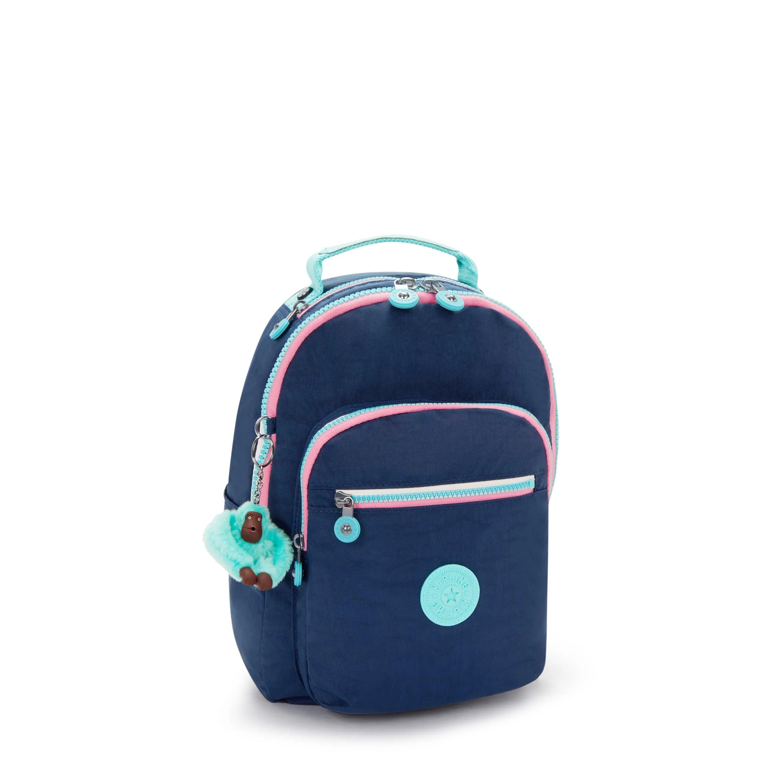 Kipling Mochila Seoul S BTS para mujer, Resort Navy, 10''L x 13.75''H x 6.25''D, Kipling Mochila Seoul S Bts para mujer