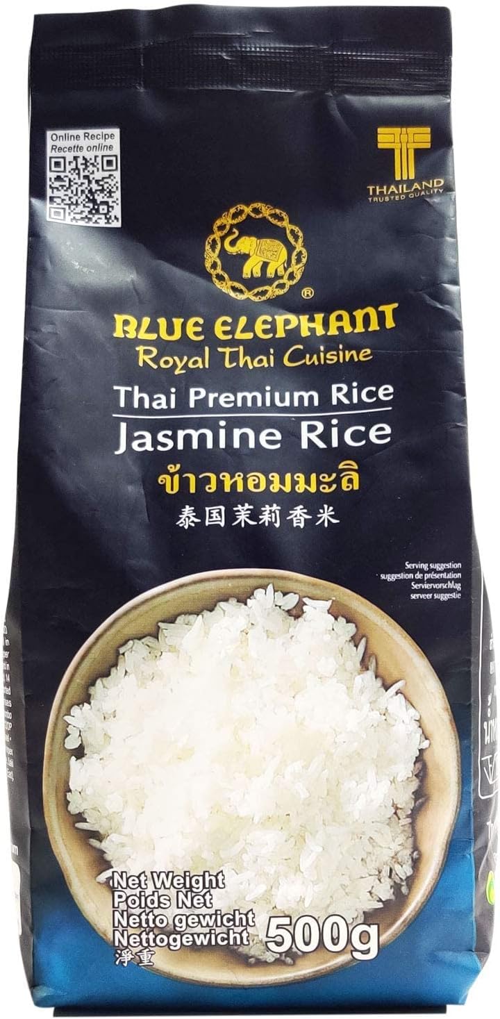 BLUE ELEPHANT Thai Premium Jasmine Rice 500Gram