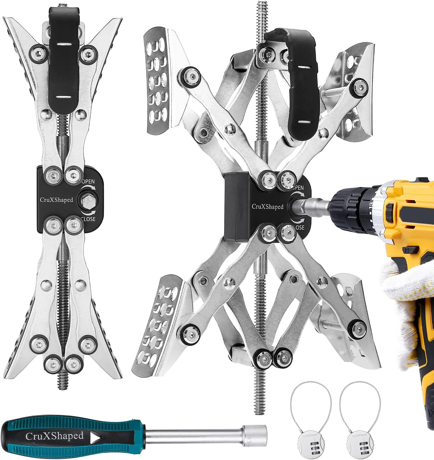 X-Shaped Chock Wheel Stabilizer Jack RV Camper Accessories for Travel Trailers