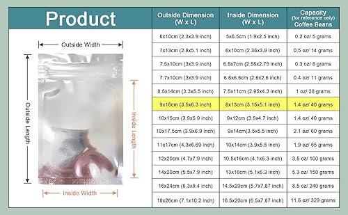 Miniatura 2 de Bolsas de Mylar de plata transparente resellables para almacenamiento de alimentos a granel, bolsa de bloqueo de almacenamiento de alimentos