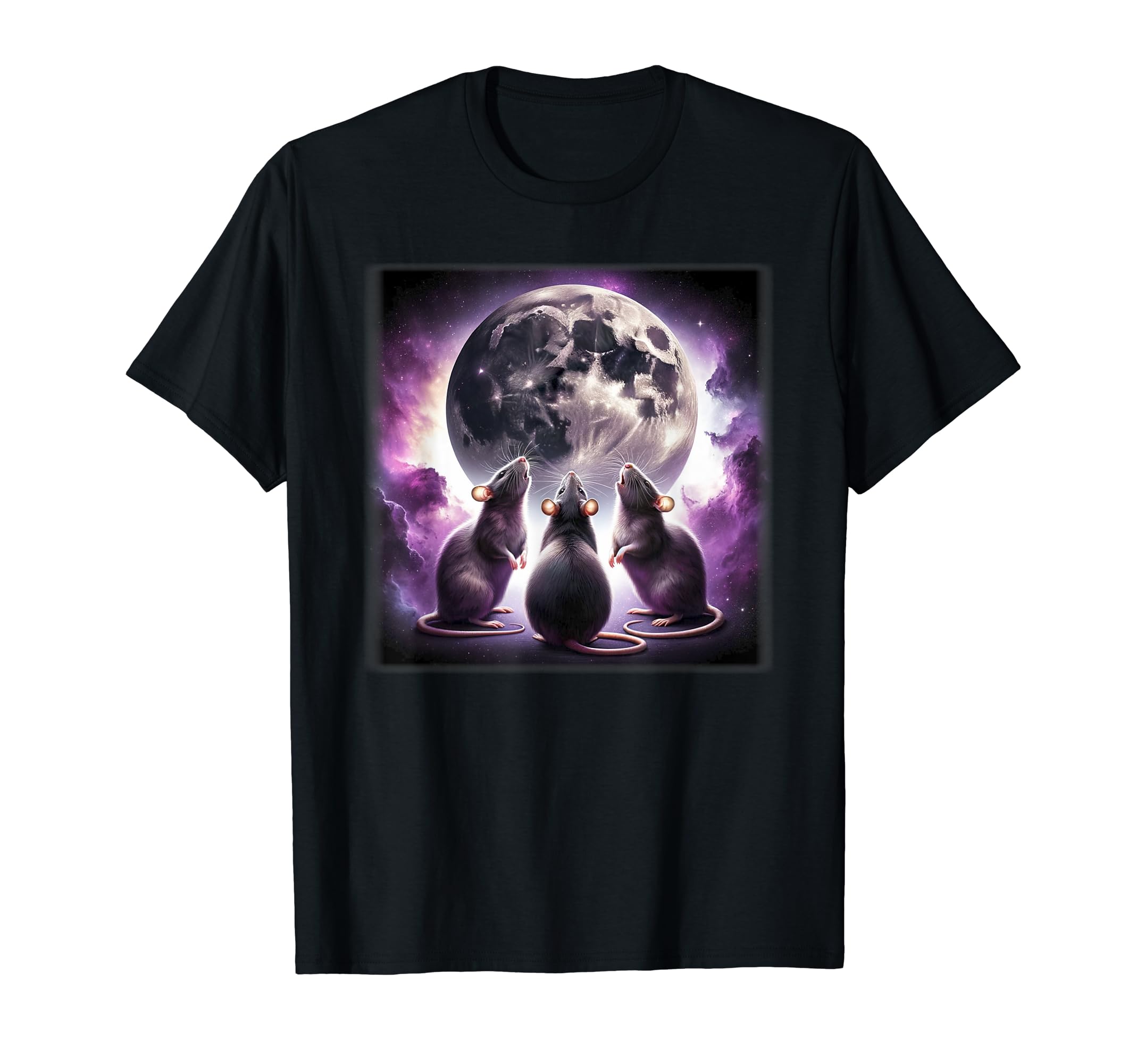 Rats Howling at the Moon Shirt - Funny Rat T-Shirt