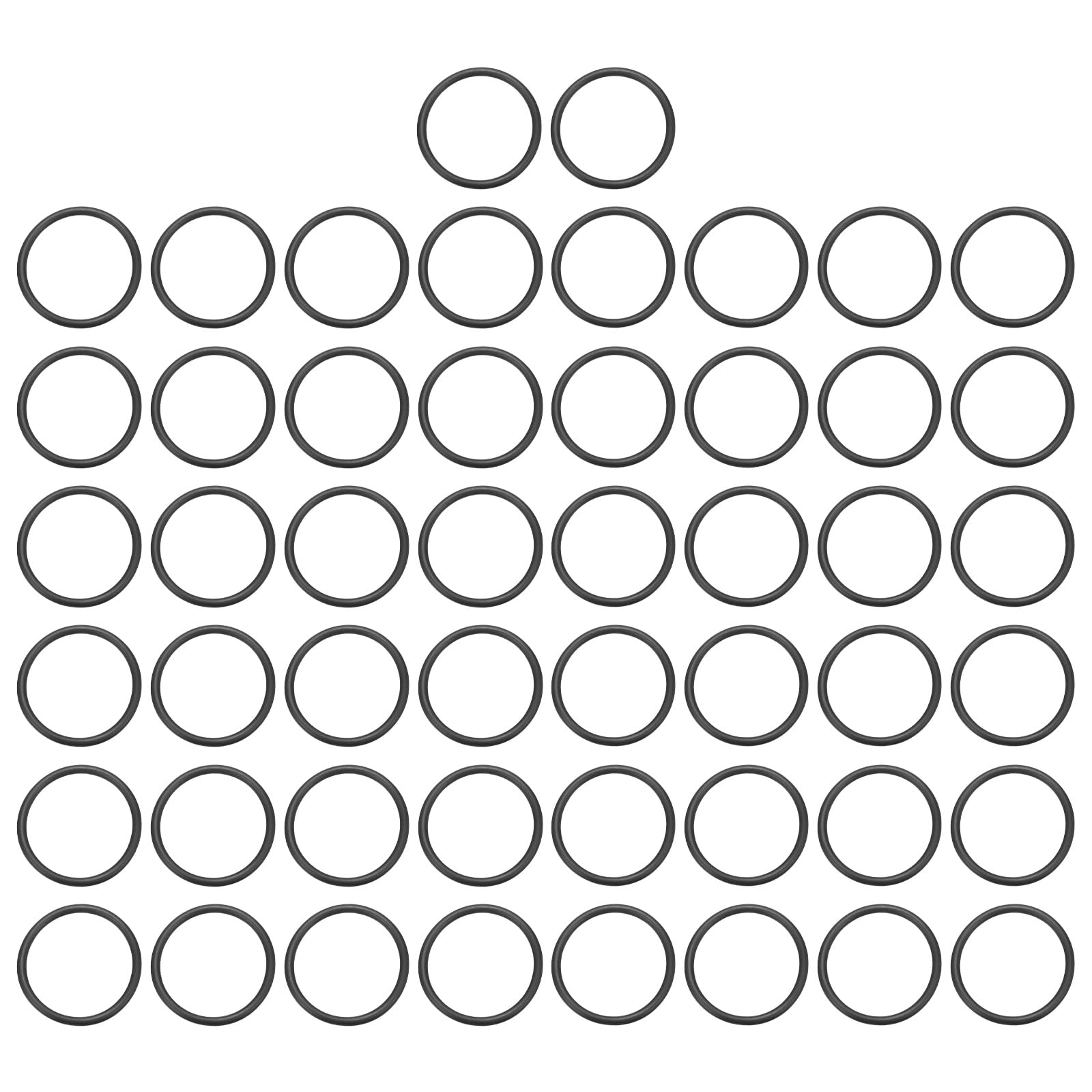 sourcing map 100Pcs EPDM O-Ring Seals, 16mm ID x 20mm OD x 2mm Thick Round Rubber Sealing Gasket, Plumbing Washers for Faucet Repair, Automotive, Filter Nozzle Pipe, Air or Gas Sealing