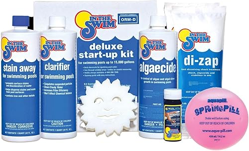 Miniatura 10 de In The Swim Kit de apertura y paquete de cloro, kit de apertura premedido para un fácil uso, cubo de 10 libras de tabletas de cloro estabilizadas