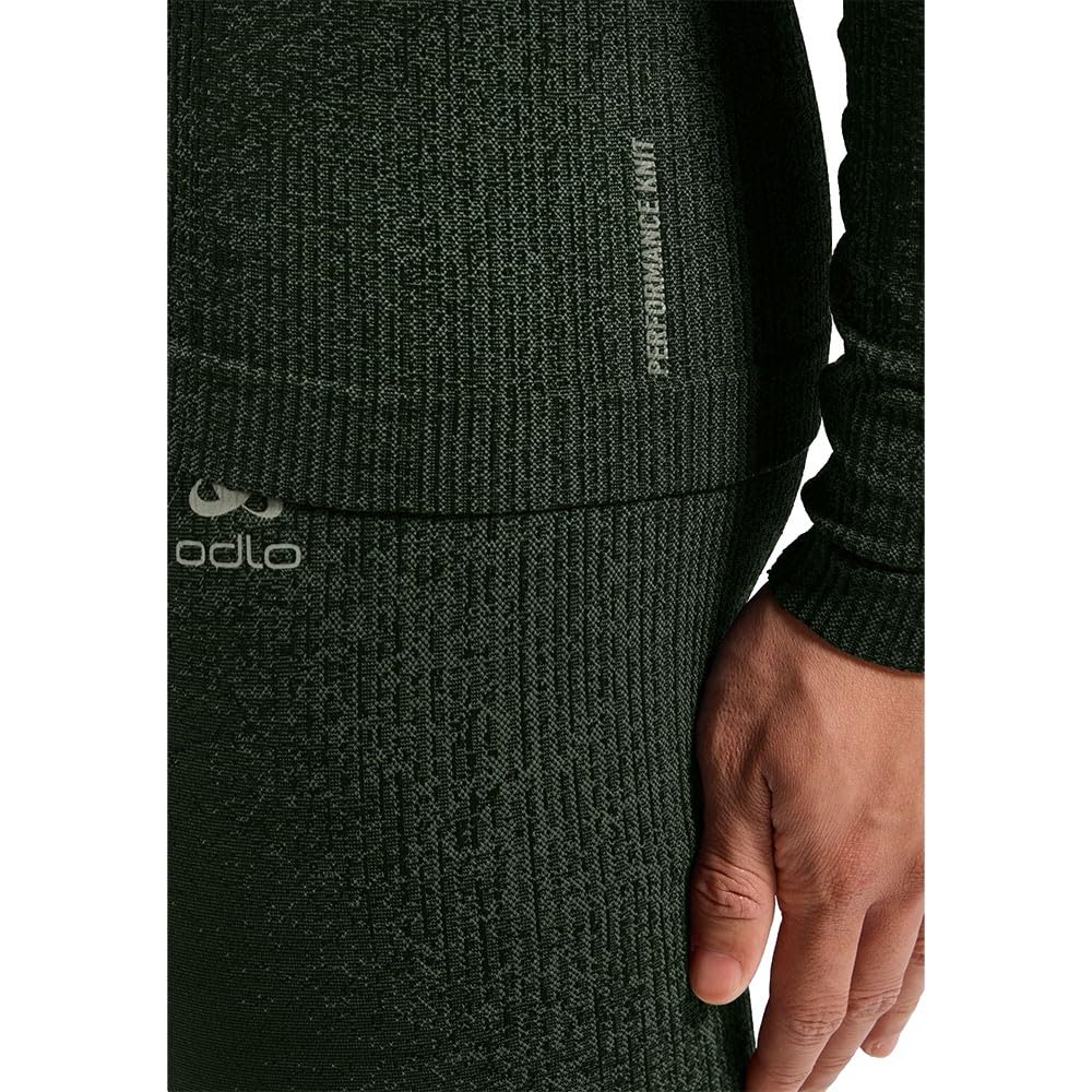 Odlo Capa Base Blackcomb Eco con Cuello Redondo y Manga Larga para Hombre