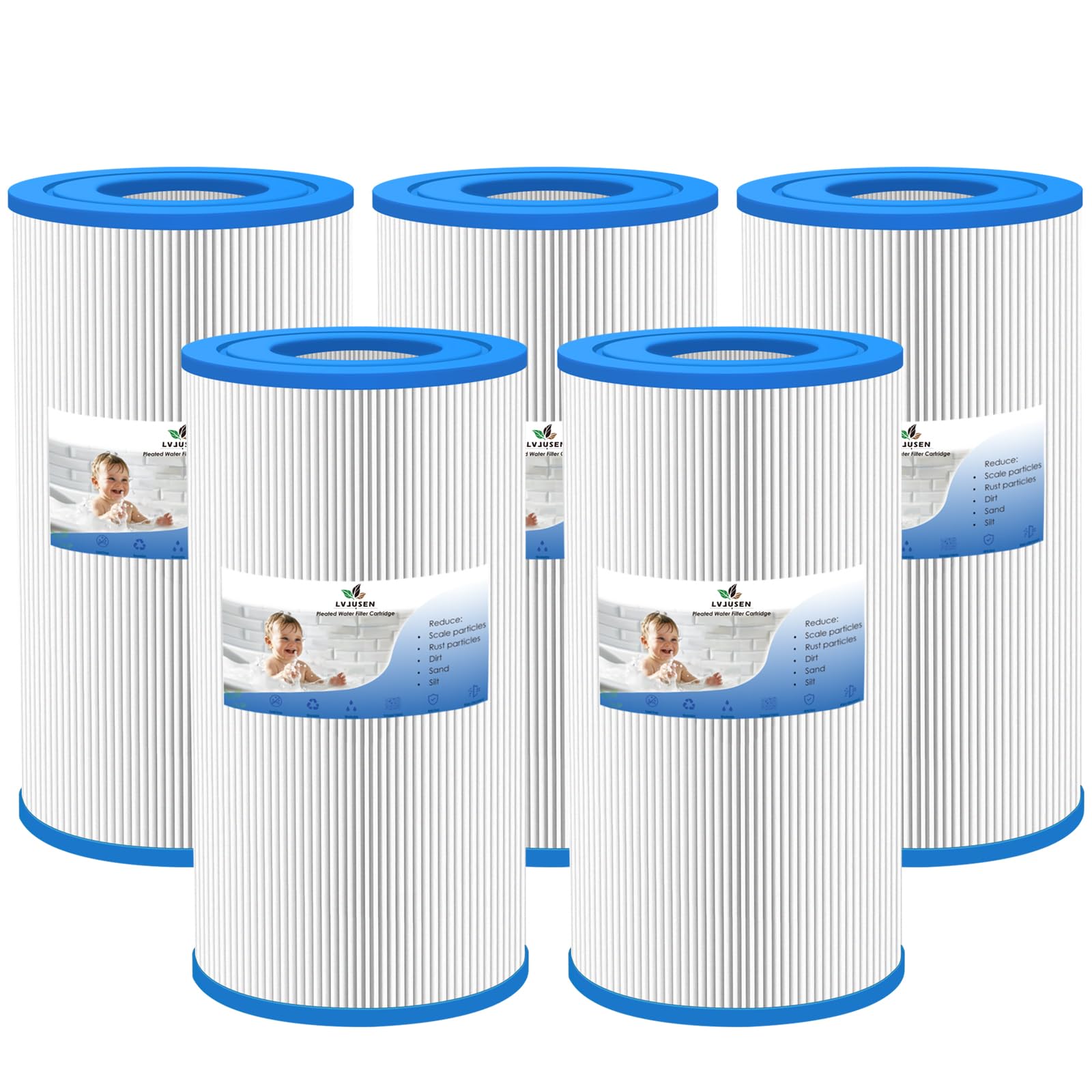 0969601 Replacement Filter Compatible with Tri-x Hot Springs Hot Tub, Replaces Prodigy Filter, 73178, 73250, Watkins 31489, PWK30-5 Pack