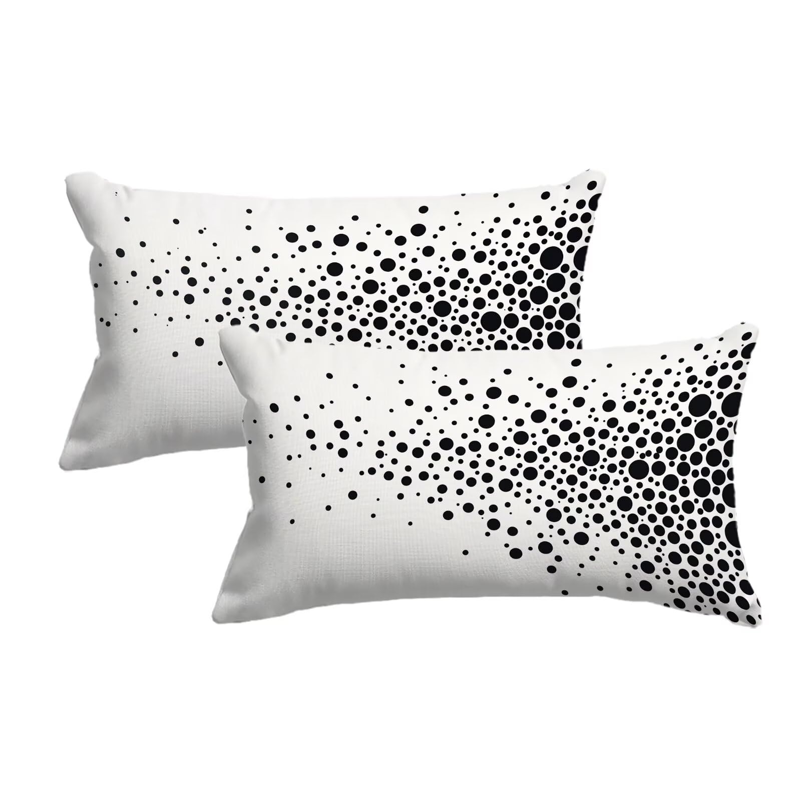 Taie d'oreiller extérieur pour canapé lit jardin imperméable blanche 40x60 cm