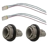 Tiwerlfe 2pcs Front Turn Signal Light Socket w/3-Wire Pigtail for 1998-2012 Honda Accord Civic Odyssey Acura CL RDX Replace Front Turn Signal Lamp Bulb Connector w/Wire Harness OE 33302-SR3-A01