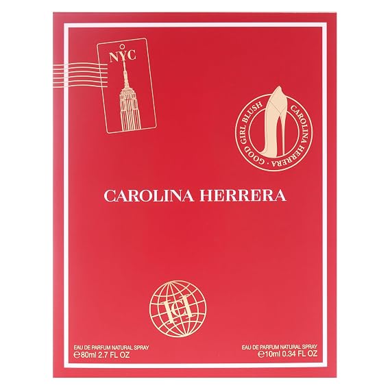 Good Girl Blush by Carolina Herrera for Women - 2 Pc Gift Set 2.7oz EDP Spray, 0.33oz EDP Spray (Mini)