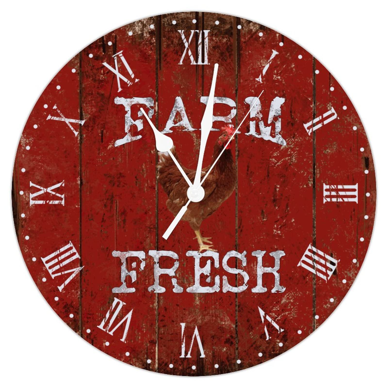 Horloge murale en bois idée cadeau rétro pour décoration cuisine et maison