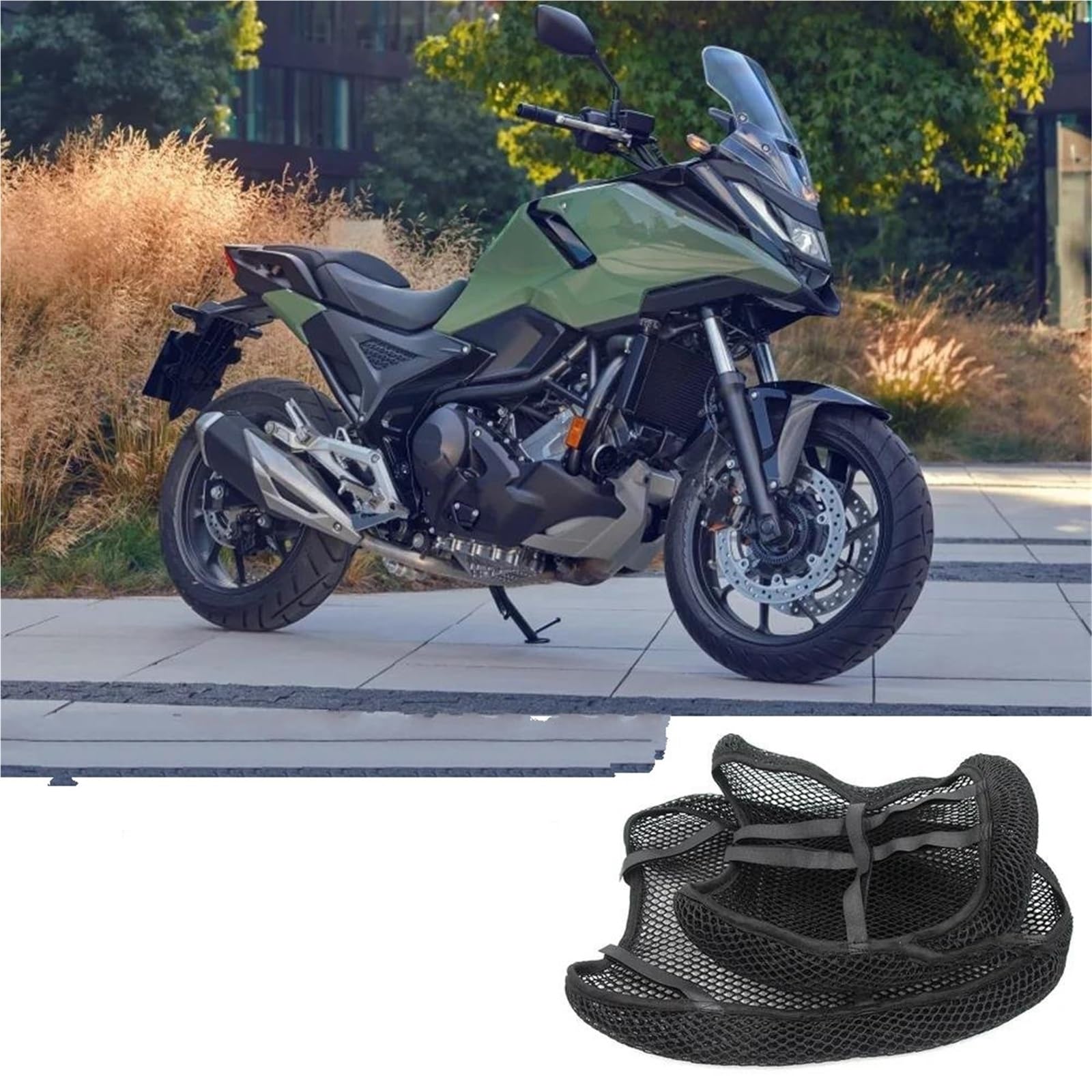 Coprisella in rete Coprisella Per Moto Per Per NC750X 2025, Cuscino In Tessuto A Rete Traspirante, Accessori Di Protezione Cuscino sella nylon
