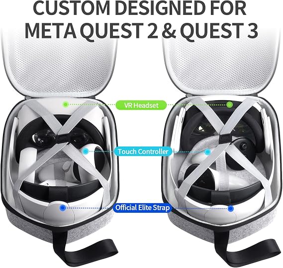 BnLnHOGVR VR キャリーケース Meta Quest 3S/3/2用 スチームフレーム エリートストラップ