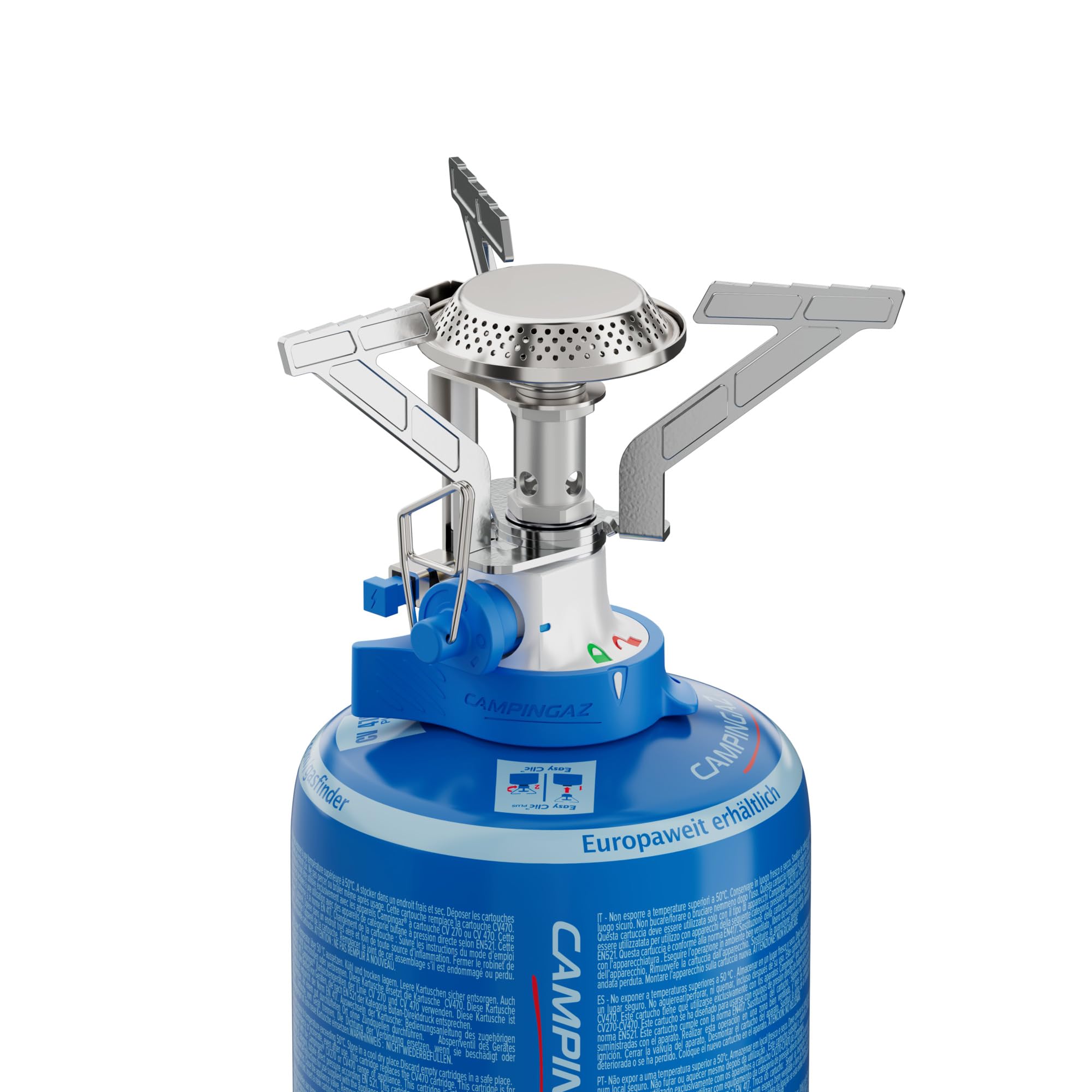 Campingaz Twister Connect PZ réchaud à gaz | Connexion facile et double verrouillage | Réchaud léger à 1 brûleur | Puissance de 2900 W |Idéal pour le camping, les festivals et le kit d'urgence 72h
