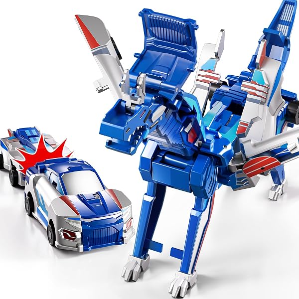 2 in 1 Magnet Cars Transform into Dinosaur Toys