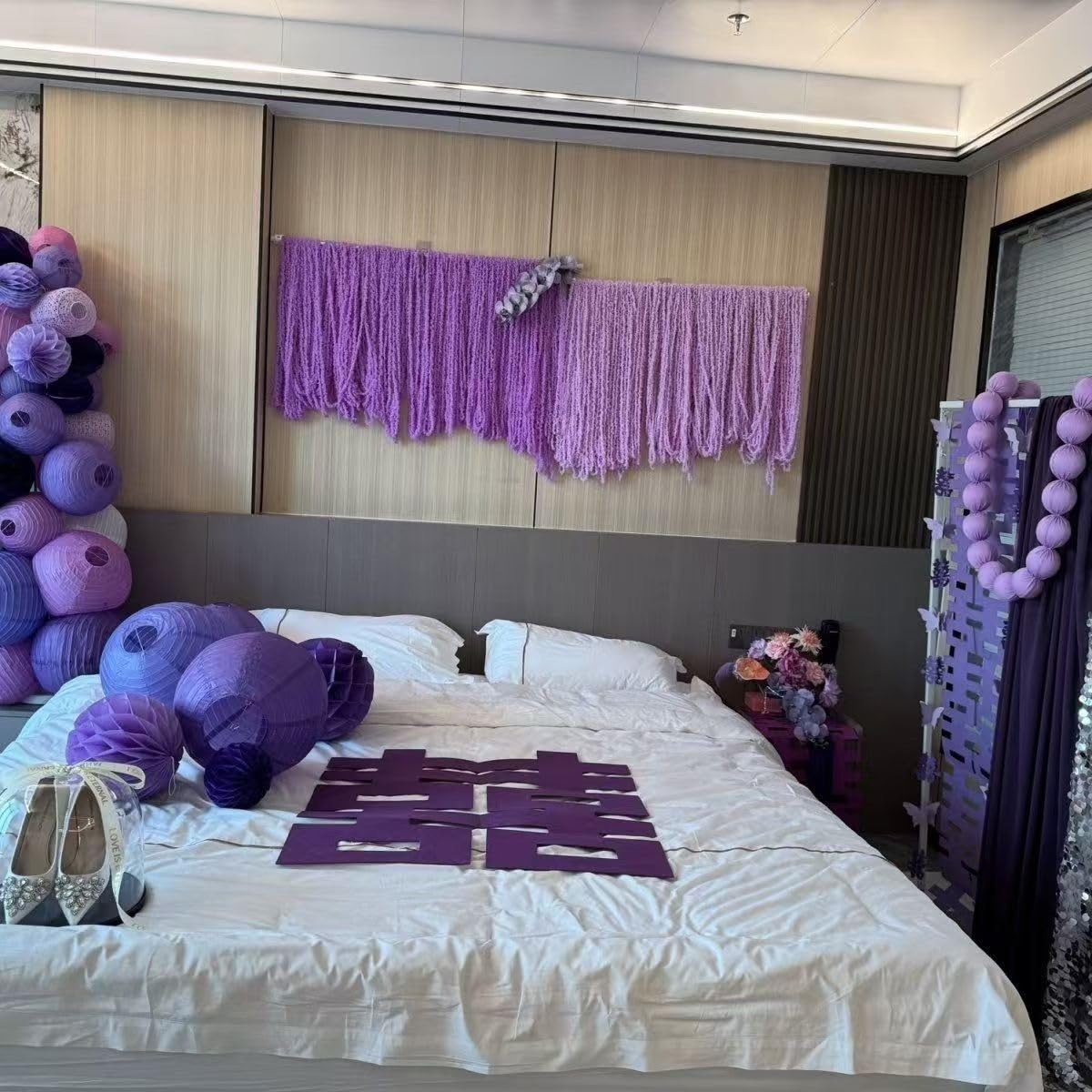 Zaopatrzenie imprez Układ sceny imprezy, romantyczna dekoracja ślubna Sup materiały eksploatacyjne kolorowa kula piankowa scena tło ściana (czerwony)(Wine Red)