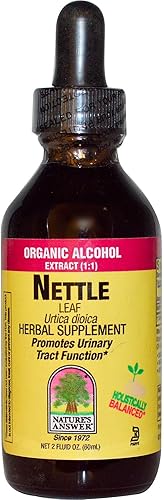Nature 's Respuesta Nettle Leaf con orgánico Alcohol, 2-fluid onzas