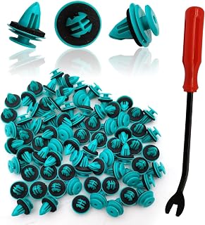 100Pcs Door Trim Panel Retainer Clips Compatible with Toyota Tacoma Sienna Cruiser Avalon Corolla Camry Tundra Sequoia Matrix Prius RAV4 Lexus Scion Land, 1Pcs Fastener Remover 90467-10188