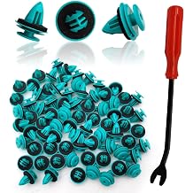 100Pcs Door Trim Panel Retainer Clips Compatible with Toyota Tacoma Sienna Cruiser Avalon Corolla Camry Tundra Sequoia Matrix Prius RAV4 Lexus Scion Land, 1Pcs Fastener Remover 90467-10188