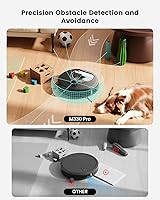 Vista 3 de Lefant LiDAR Robot Vacuum and Mop, 450ml Visible Dustbin, Upgraded 190° PSD Obstacle Avoidance, Customized Cleaning, Multi-Floor Mapping, 150 Mins