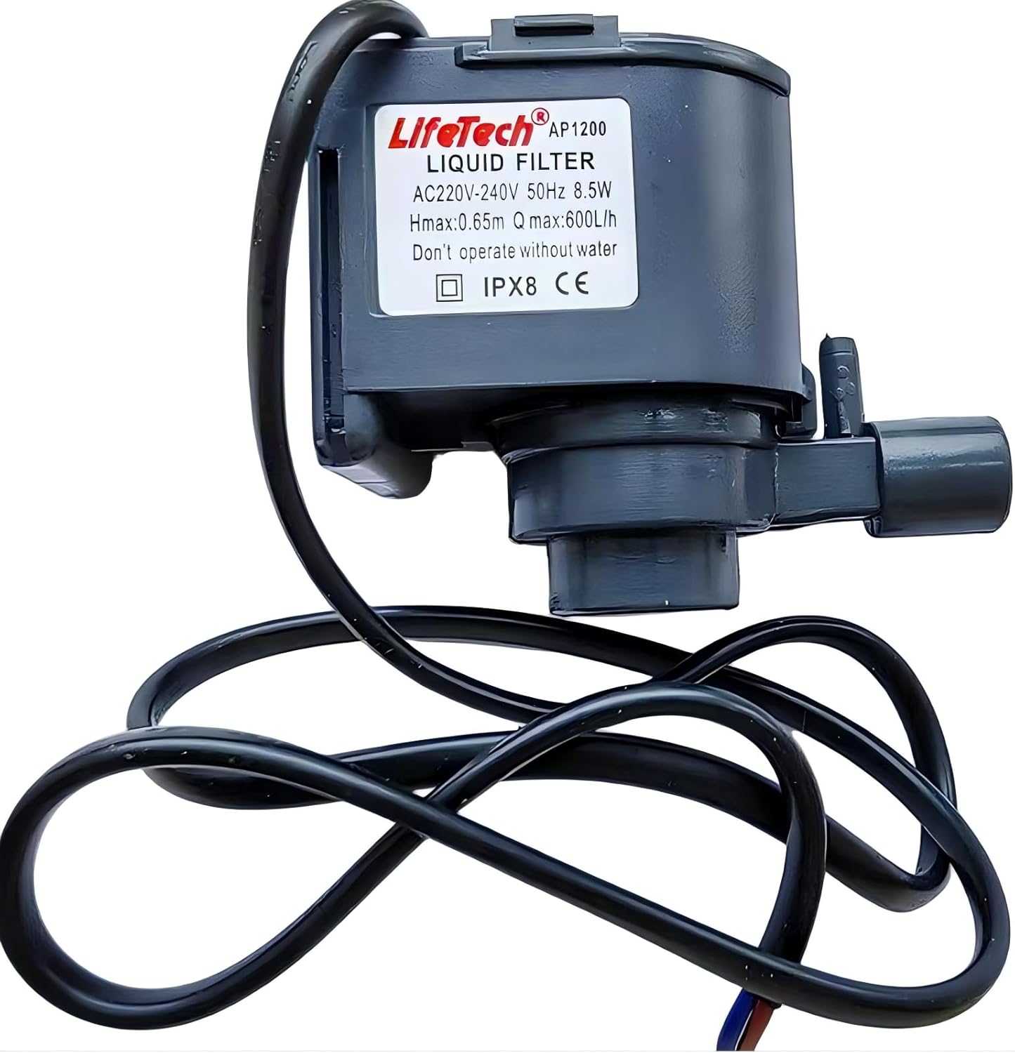 Submersible Water Pump for Commercial Ice Makers, 8.5W, 220-240V, 600L/H Flow Rate, 0.65m Lift, Replacement Pump Compatible with HZB-50 HZB-60 HZB-80 Ice Machines