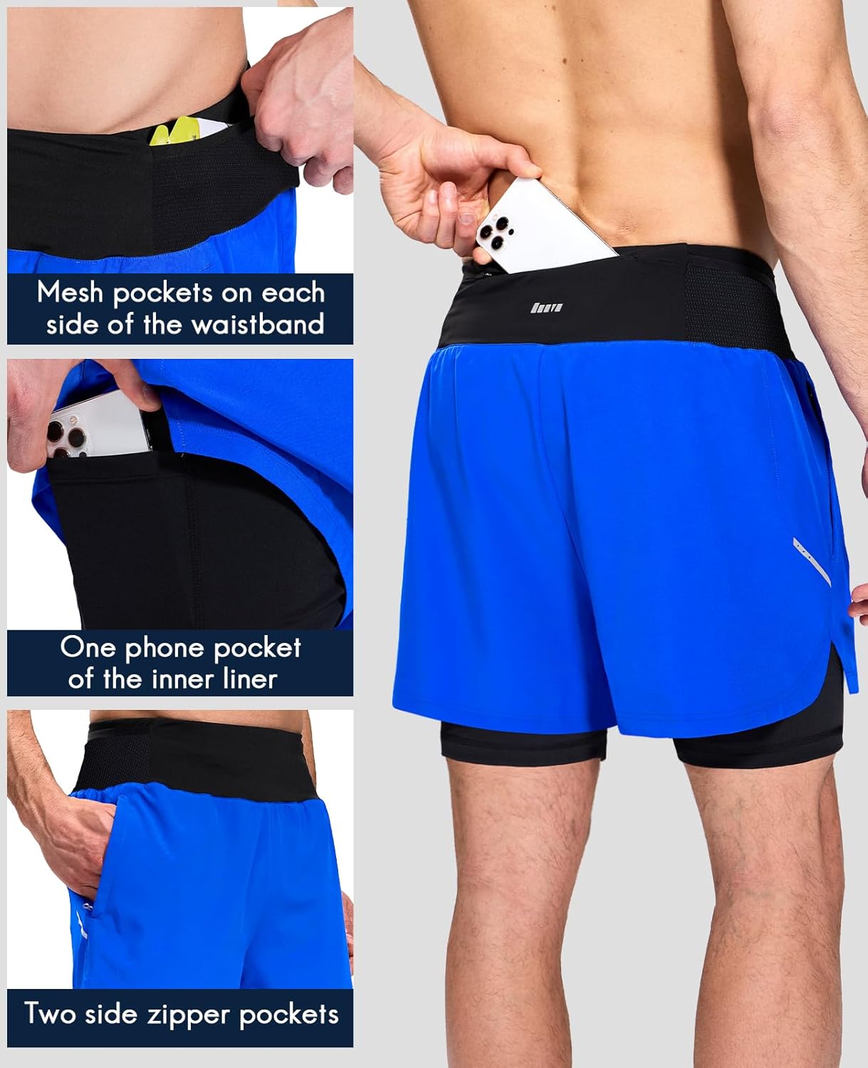 Haimont Shorts de corrida masculino 2 em 1 7,6 cm, short esportivo leve de secagem rápida para academia com forro e bolsos com zíper em promoção! Veja a oferta e mais achadinhos de Shorts & Bermudas 2 Hoje é o melhor dia para comprar Haimont Shorts de corrida masculino 2 em 1 7,6 cm, short esportivo leve de secagem rápida para academia com forro e bolsos com zíper com aquele preço maroto! Promoção! Aproveite a oferta! 2