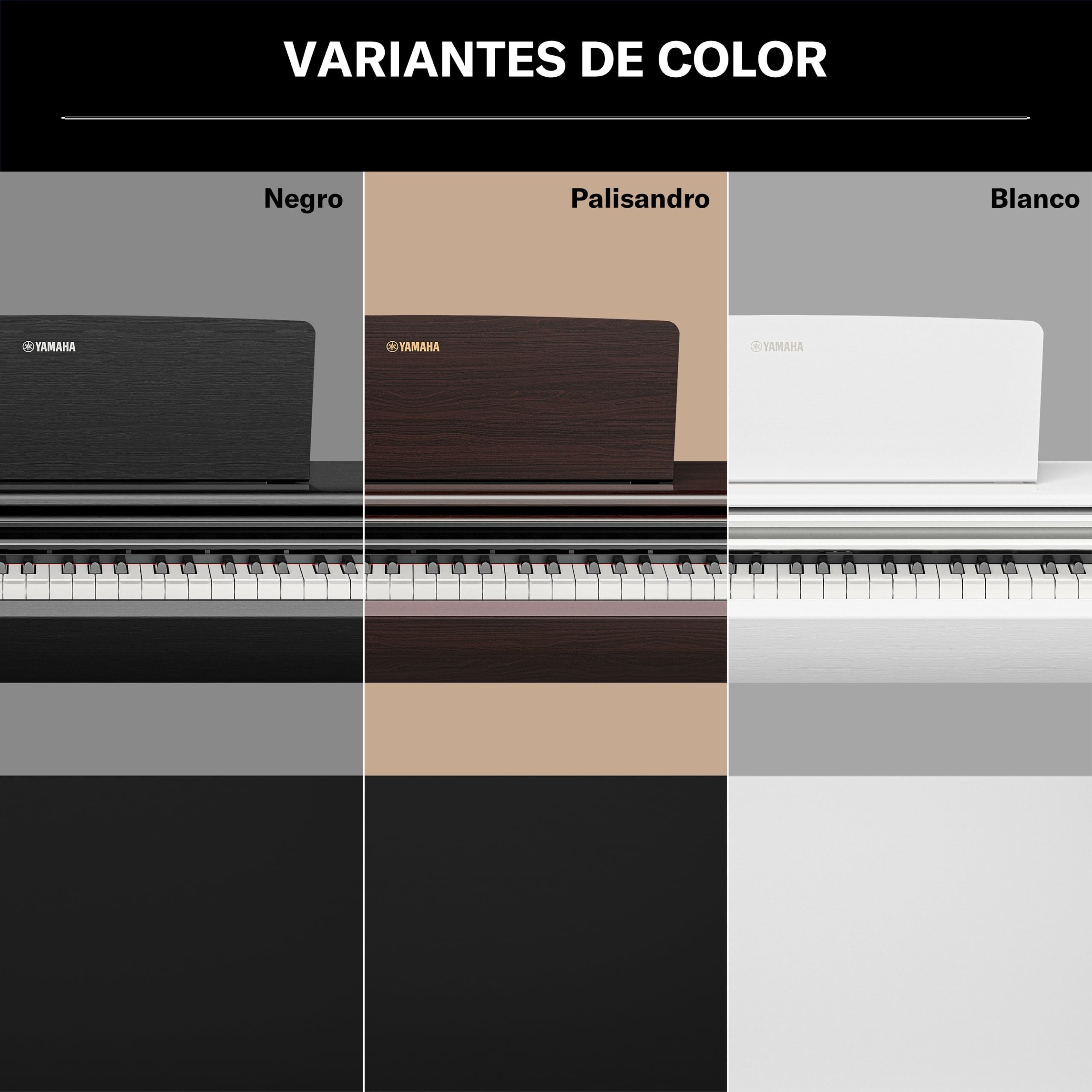 YAMAHA YDP-146 Piano Digital – 88 teclas contrapesadas (GHS), Voz de piano de cola CFX, altavoces de 8W, Bluetooth, 3 pedales, ideal para el hogar y para principiantes – Palisandro