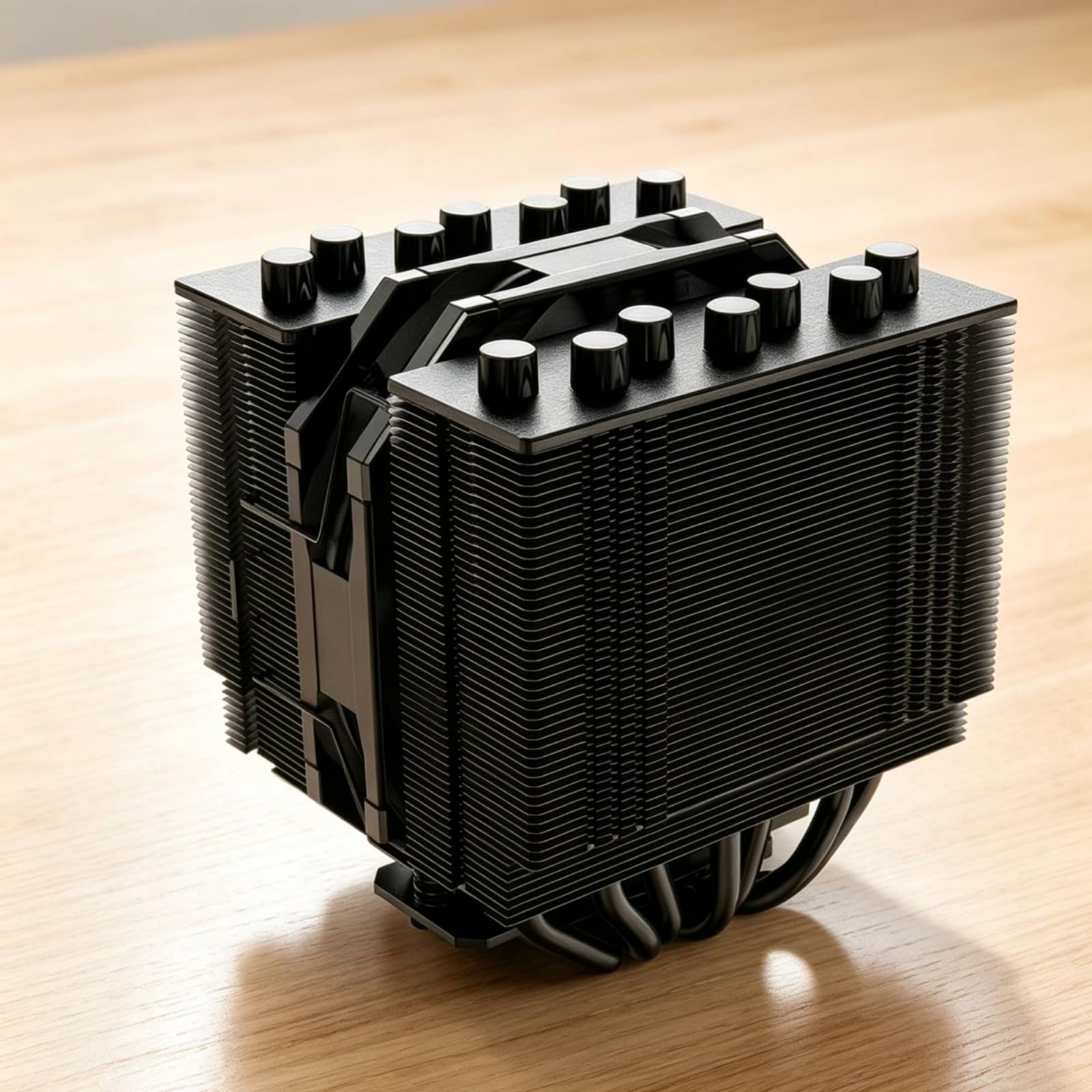 Dissipatore a Doppia Torre Refrigerazione Efficiente Dissipatore con 7 Tubo di Calore Compatibile Raffreddatore CPU per Assemblatori di PC, SE-207-XT SLIM Nero