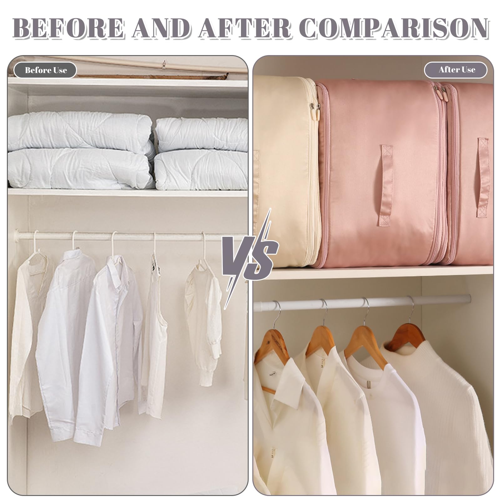 Selbstkomprimierende Aufbewahrungstasche Für Bettdecken & Kleidung - Platzsparend & Wasserdicht