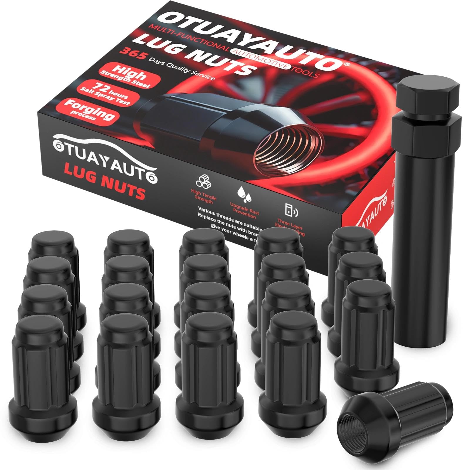 OTUAYAUTO 1/2-20 Lug Nuts,Replacement for 1987-2018 Jeep Wrangler
