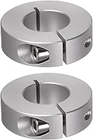 Vista 7 de HARFINGTON Collar de eje de 2 piezas de 0.236 in de diámetro de aleación de aluminio con tornillo dividido collares de abrazadera, 0.787 in
