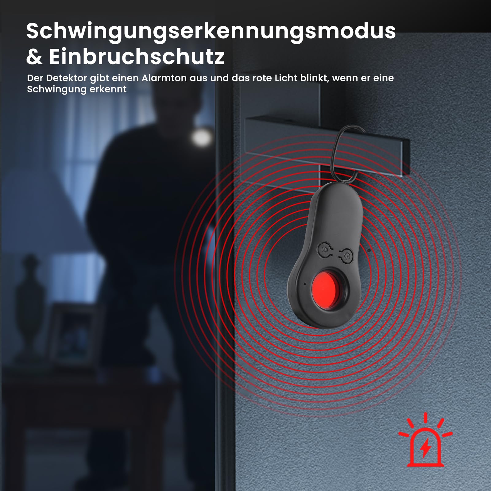 FIVAVA Detector de Camaras y Microfonos Ocultos, Detector de Micrófonos con Escáner Infrarrojo, 720H de Tiempo en Espera, Portátil Buscador de Cámaras Ocultas para Hotel, Hogar, Oficina, Viajes